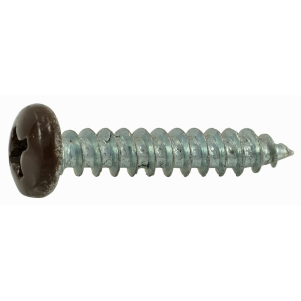 Midwest Fastener Sheet Metal Screw, #10 x 1 in, Painted Steel Pan Head Phillips Drive, 25 PK 37912 - main